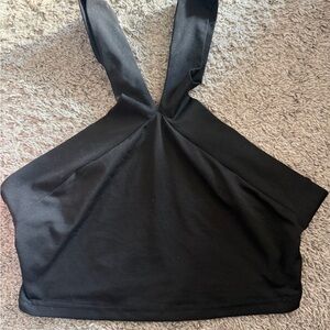 Elegant Black Halter Top